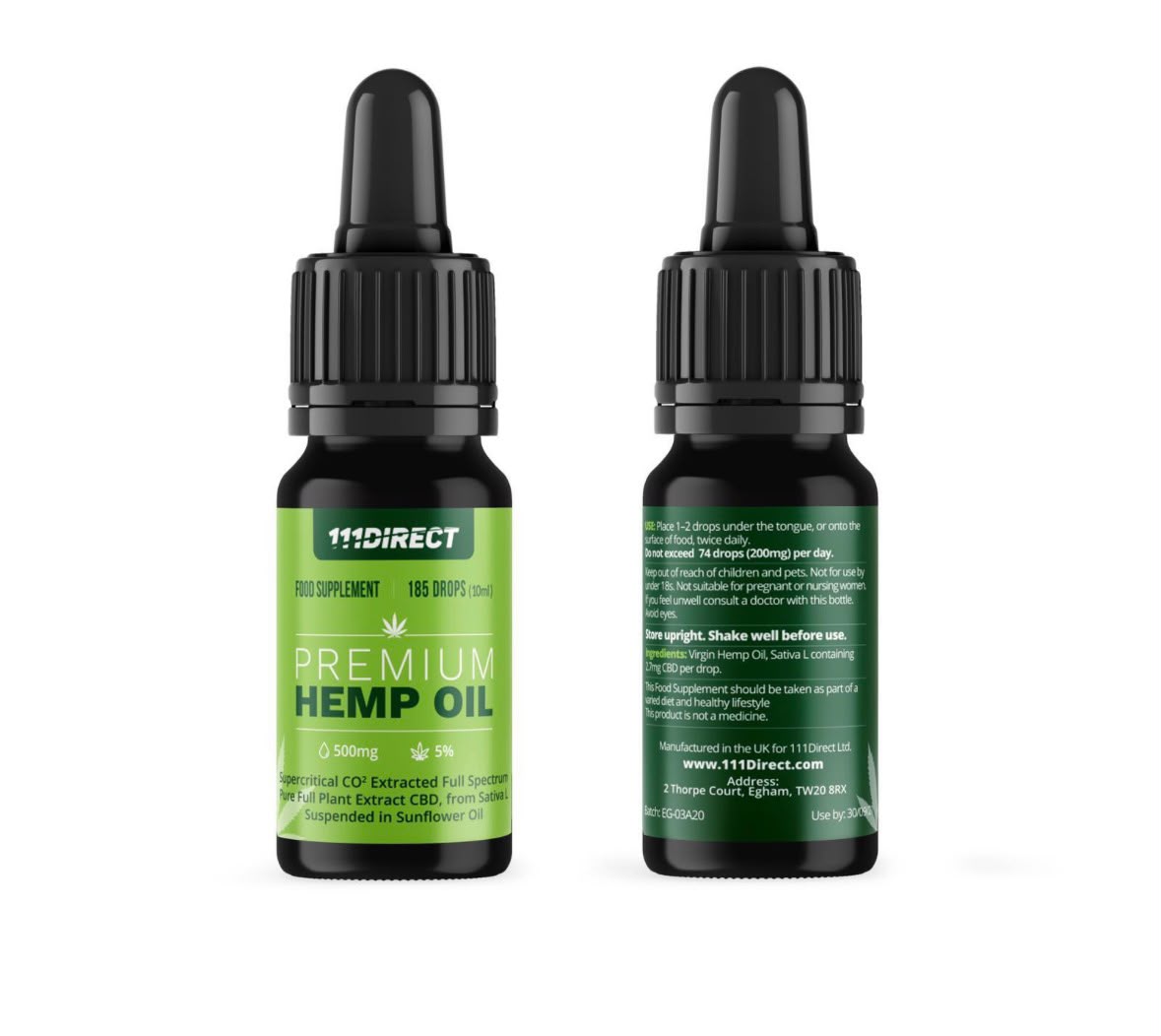 Premium Full Spectrum CBD OIL - 500mg